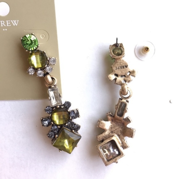 Jcrew green crystal statement earrings - Picture 6 of 7